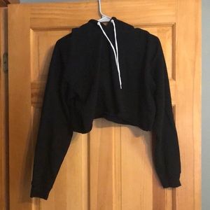 Black Crop Sweatshirt